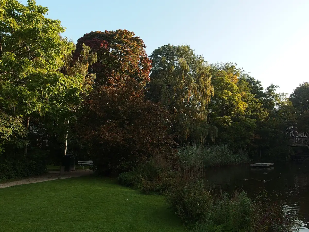 Sarphatipark in De Pijp in autumn