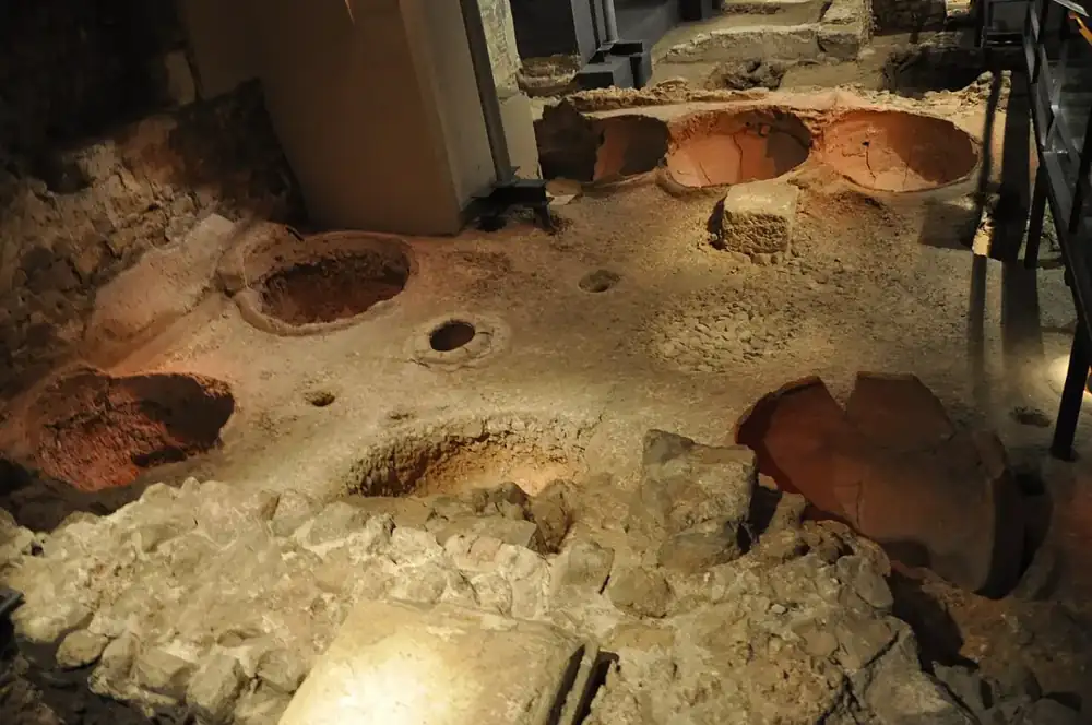 The Roman winery beneath Plaça del Rei