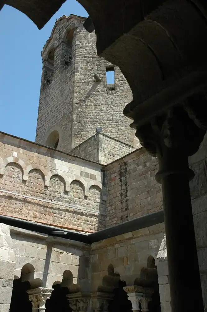 The cloister and bell tower of Sant Pau del Camp