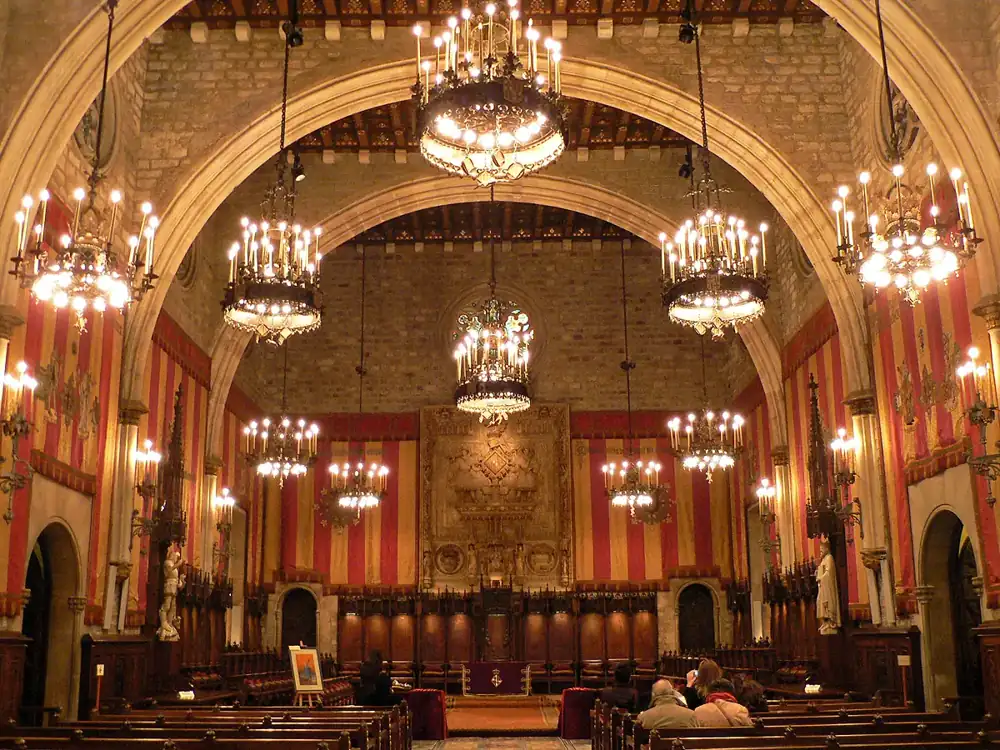 The Saló de Cent in the city hall