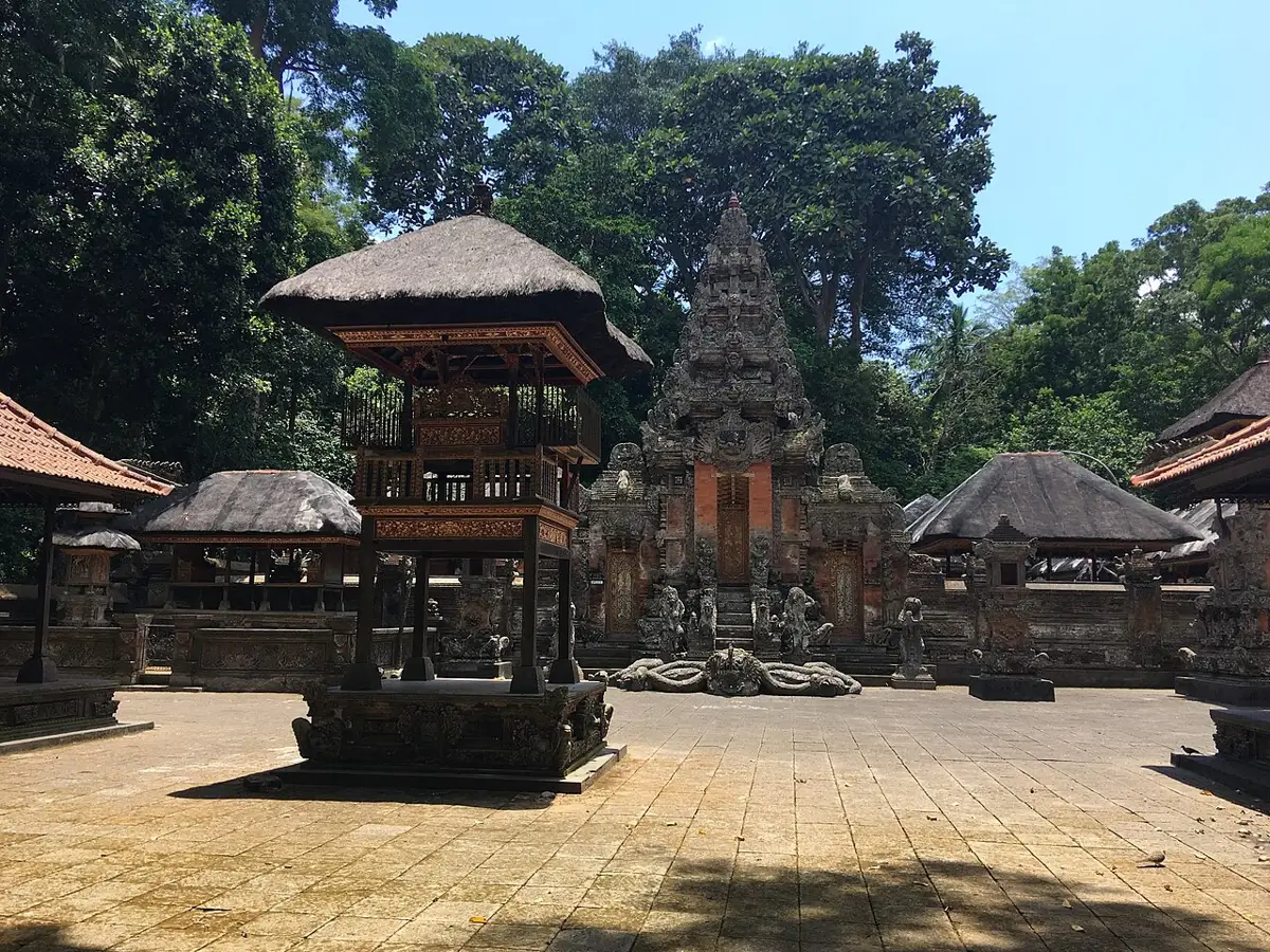 A temple in the Ubud Monkey Forest
