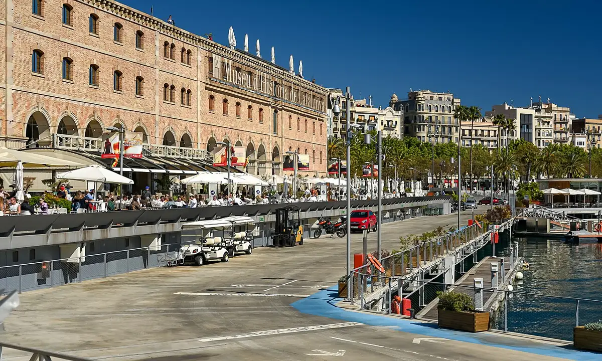 Palau de Mar in Port Vell, home to the 1881 per Sagardi rooftop