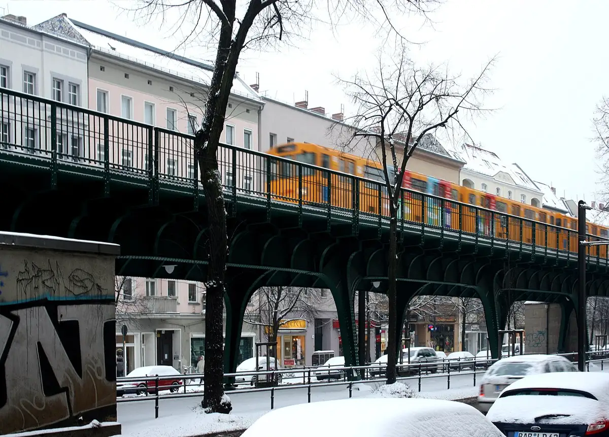 The U-Bahn viaduct on Schönhauser Allee