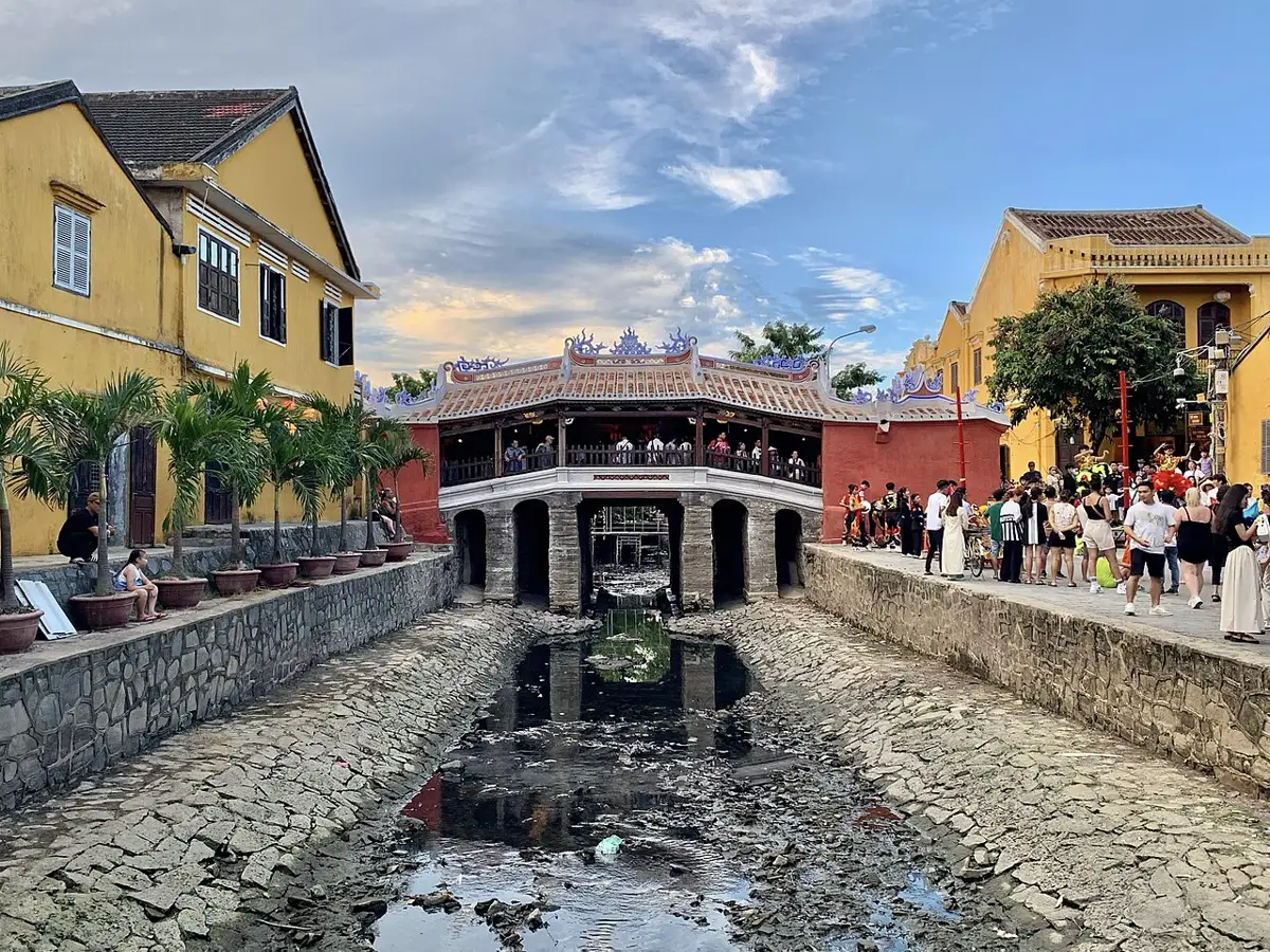 The Chùa Cầu covered bridge in Hội An's Old Town