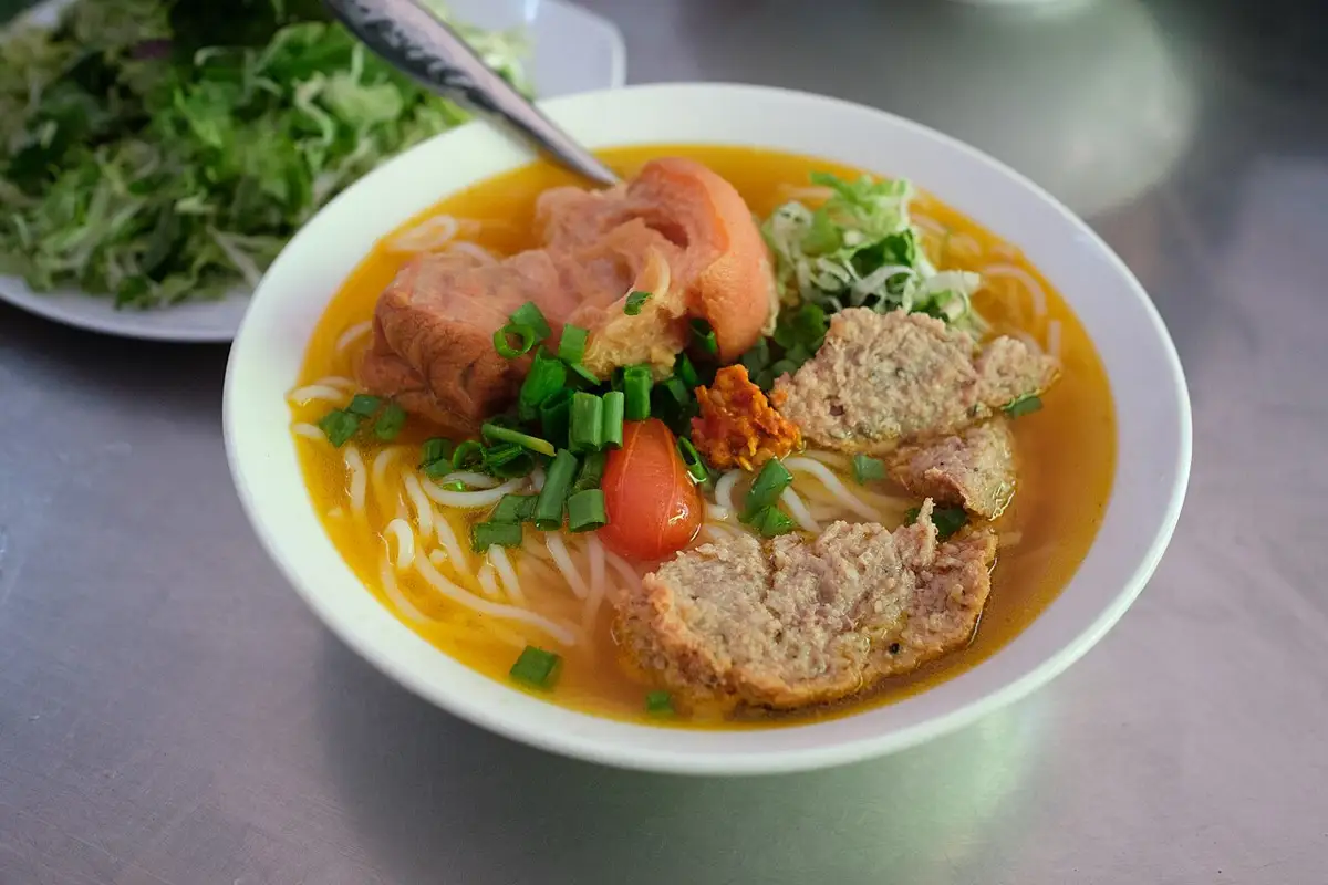 A bowl of bún bò Huế