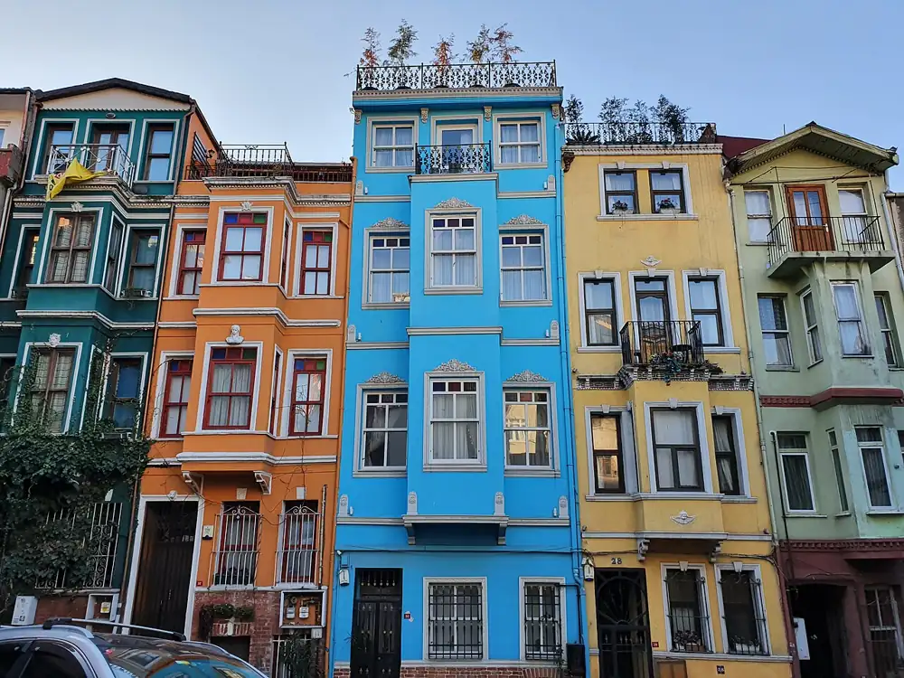 Colourful houses in Balat