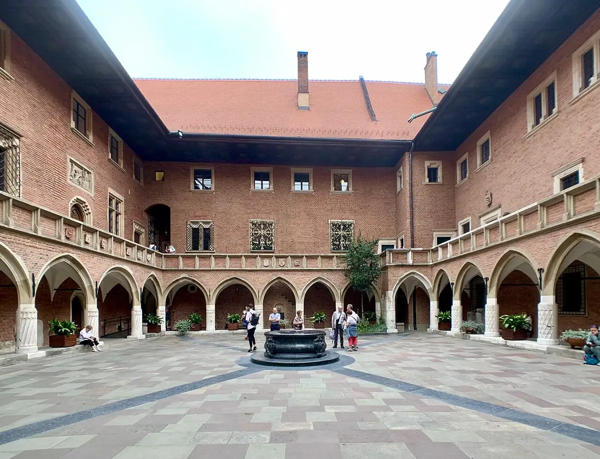 The courtyard of the Collegium Maius
