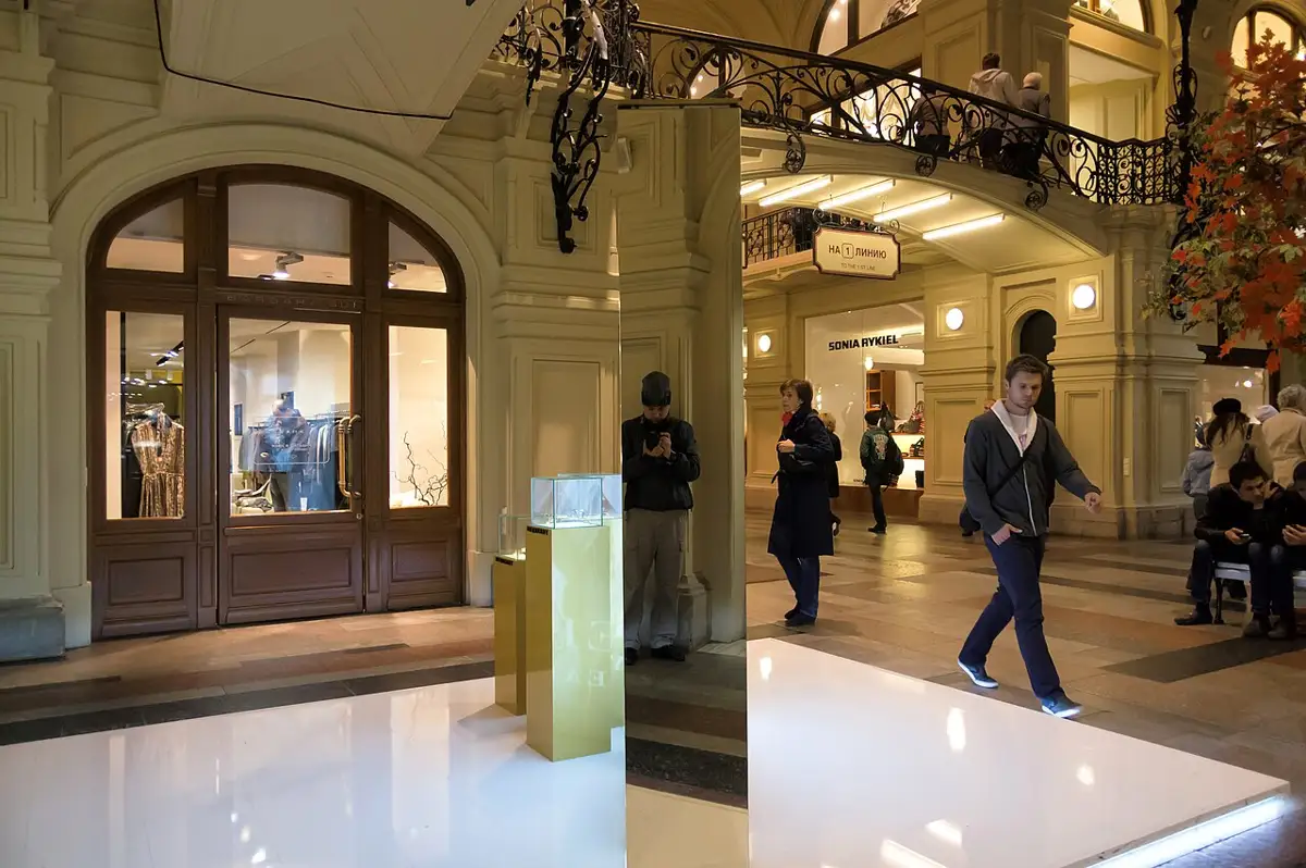 The shopping arcades of GUM on Red Square