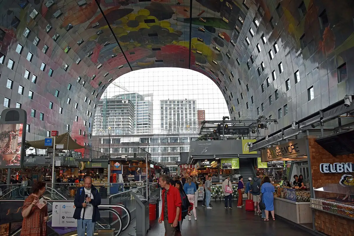 Inside the Markthal's vault
